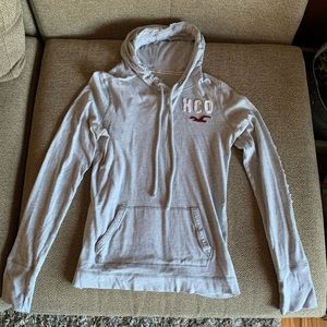 Hollister Silver thin hoodie